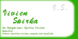 vivien spirka business card